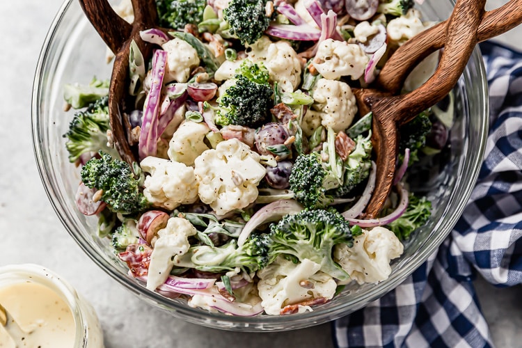 broccoli-cauliflower-salad-with-bacon-(whole30)