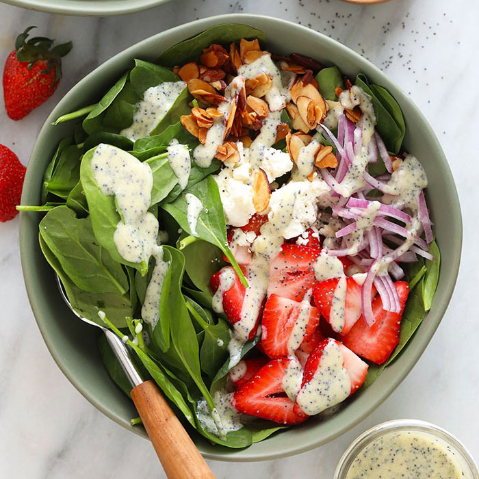strawberry-spinach-salad