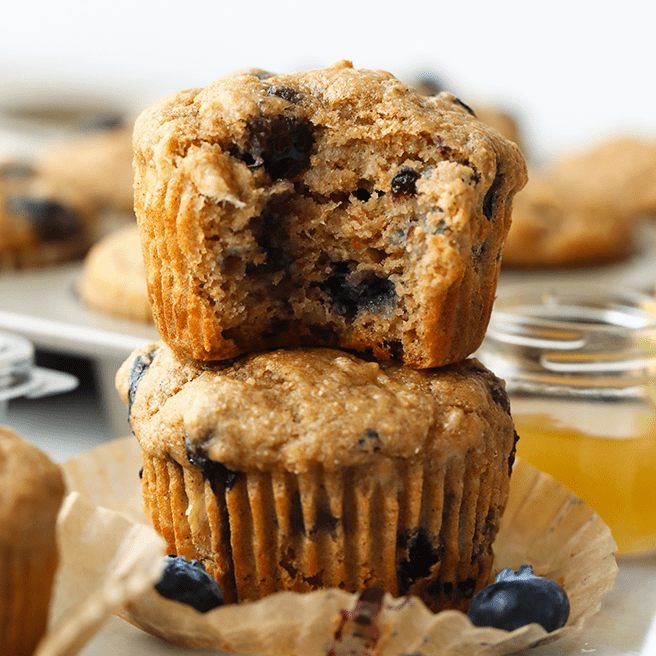 healthy-blueberry-muffins