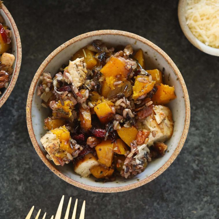 butternut-squash,-chicken-and-wild-rice-casserole