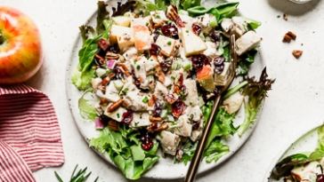cranberry-chicken-salad-with-apples