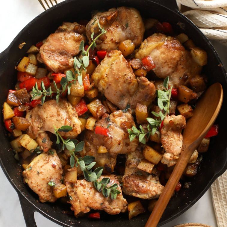 skillet-chicken-and-potatoes