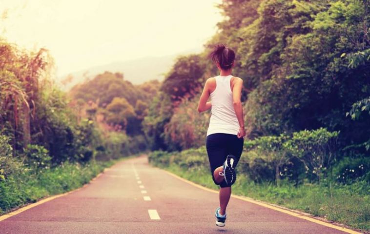 woman running
