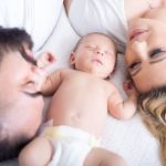 father mother baby family