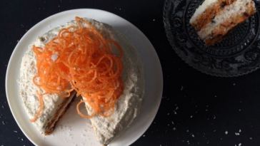 raw carrot cake