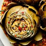 slow-cooker-italian-stuffed-artichokes