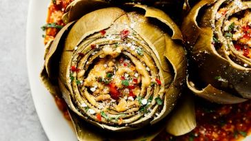 slow-cooker-italian-stuffed-artichokes