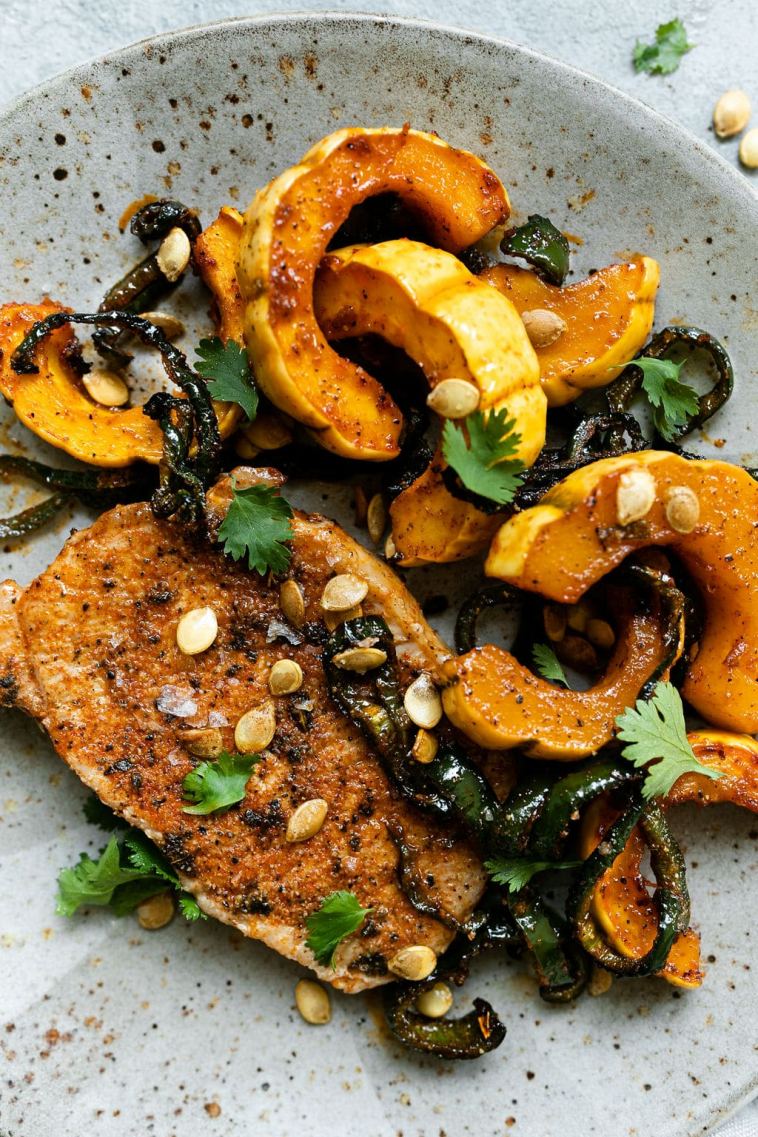oven-baked-pork-chops-with-delicata-squash