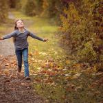 child running outside