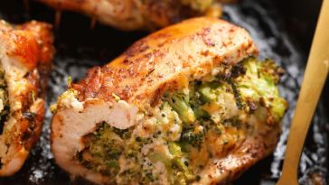 broccoli-and-cheese-stuffed-chicken-breast