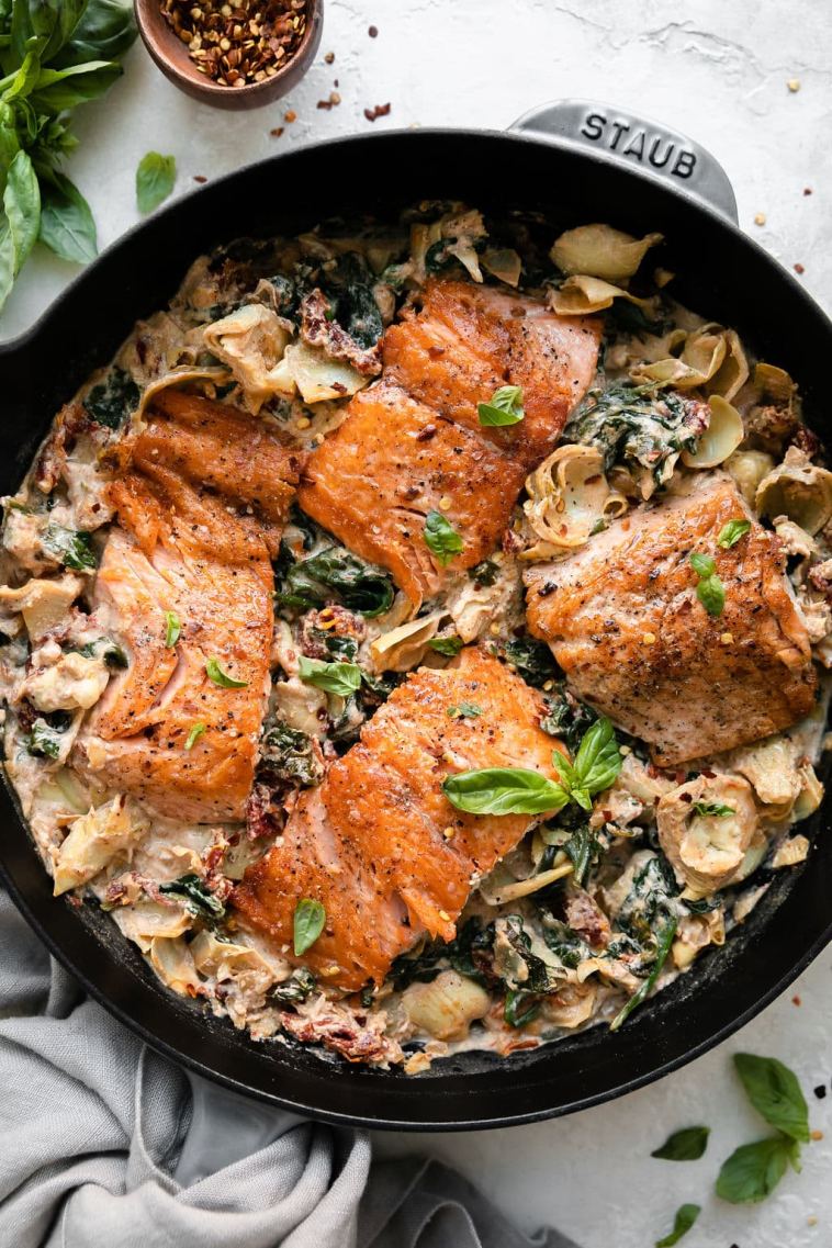 easy-one-skillet-creamy-tuscan-salmon