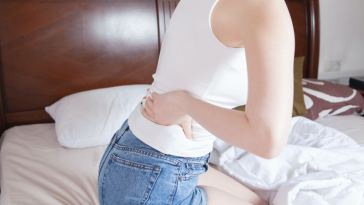 woman with low back pain