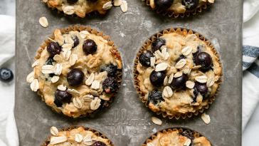 blueberry-oatmeal-muffins-with-yogurt-(easy-and-gluten-free)
