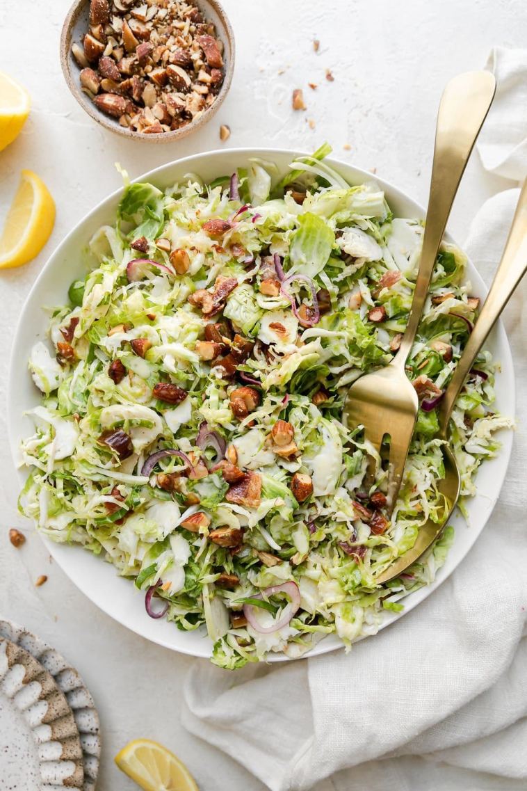 sweet-and-smoky-shredded-brussels-sprouts-slaw-(simple-and-dairy-free)