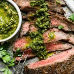 grilled-flank-steak-with-herby-green-sauce-(chimichurri)