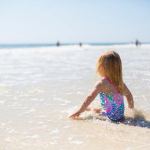 child on beach
