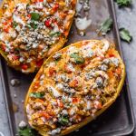 buffalo-chicken-stuffed-spaghetti-squash