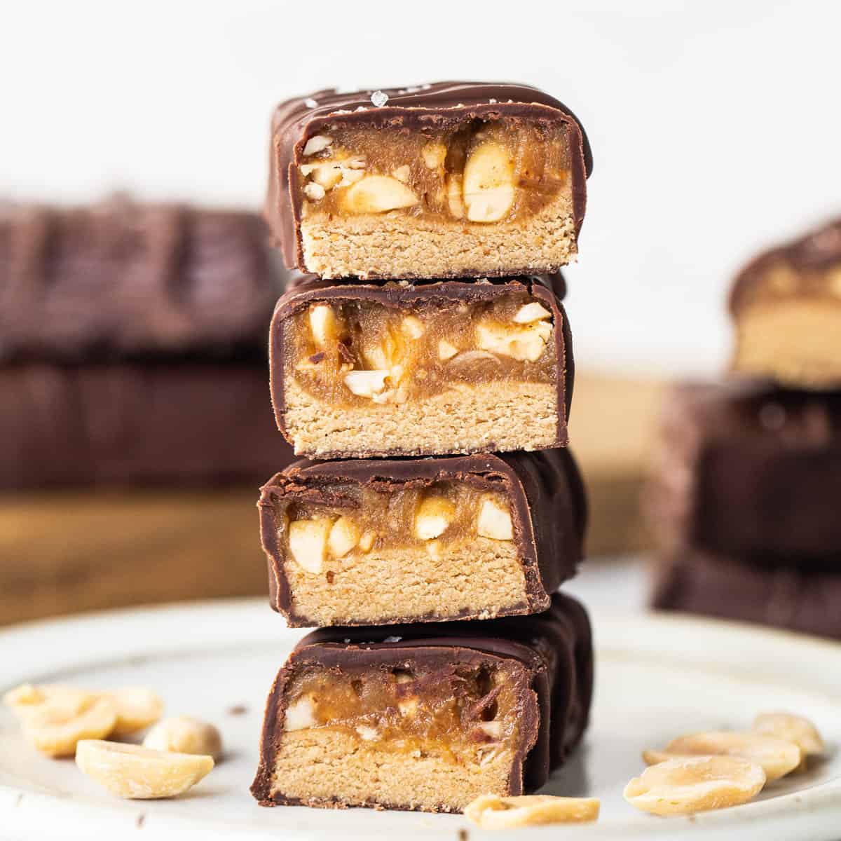 homemade-snickers-protein-bars